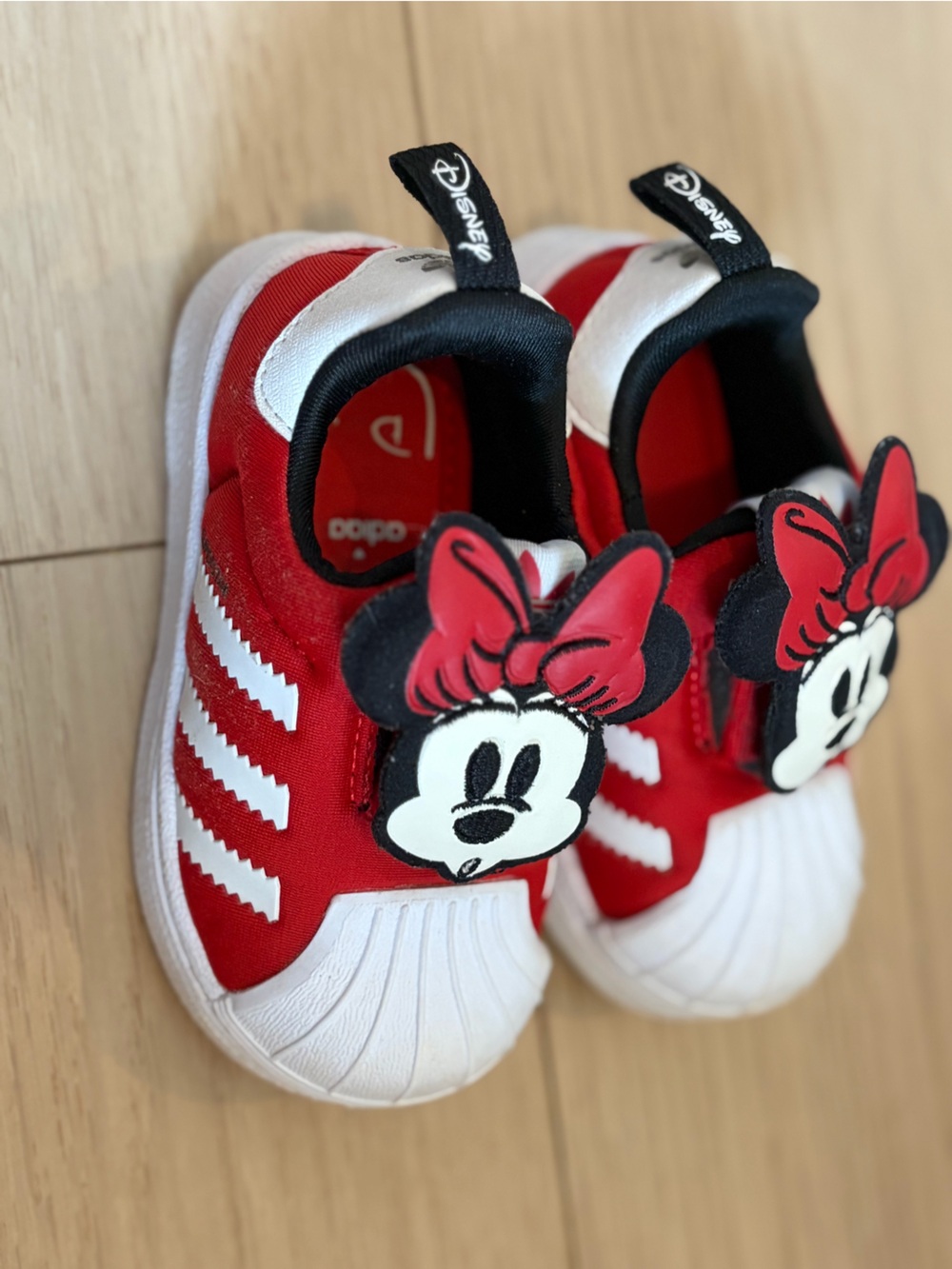 Kids Red Minnie Mouse Slip-On Sneakers by Disney